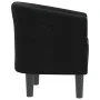 Sillón de tela negra de vidaXL, Sillones - Ref: Foro24-356432, Precio: 175,90 €, Descuento: %