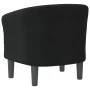 Sillón de tela negra de vidaXL, Sillones - Ref: Foro24-356432, Precio: 175,90 €, Descuento: %