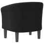 Sillón de tela negra de vidaXL, Sillones - Ref: Foro24-356432, Precio: 167,09 €, Descuento: %