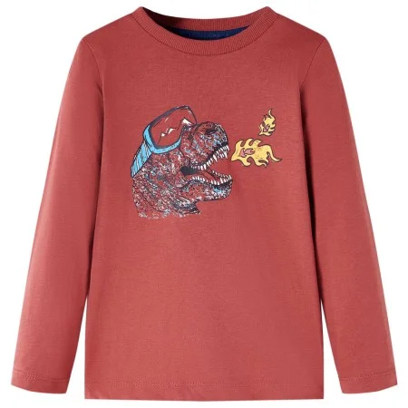 Camiseta infantil de manga larga rojo tostado 92 de vidaXL, Camisetas para niños - Ref: Foro24-13454, Precio: 7,99 €, Descuen...