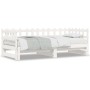 Sofá cama extraíble madera maciza de pino blanco 2x(90x190) cm de vidaXL, Camas y somieres - Ref: Foro24-840392, Precio: 144,...