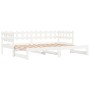 Sofá cama extraíble madera maciza de pino blanco 2x(90x190) cm de vidaXL, Camas y somieres - Ref: Foro24-840392, Precio: 144,...