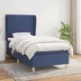 Box spring bed with blue fabric mattress 90x190 cm by vidaXL, Beds and slatted bases - Ref: Foro24-3128331, Price: 326,80 €, ...