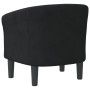 Sillón de terciopelo negro de vidaXL, Sillones - Ref: Foro24-356443, Precio: 169,71 €, Descuento: %