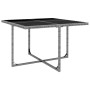 Set de comedor de jardín 5 pzas y cojines ratán sintético gris de vidaXL, Conjuntos de jardín - Ref: Foro24-43901, Precio: 34...