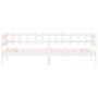 Sofá cama madera maciza de pino blanco 80x200 cm de vidaXL, Camas y somieres - Ref: Foro24-840377, Precio: 97,84 €, Descuento: %