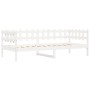 Sofá cama madera maciza de pino blanco 80x200 cm de vidaXL, Camas y somieres - Ref: Foro24-840377, Precio: 97,84 €, Descuento: %