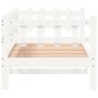 Sofá cama madera maciza de pino blanco 80x200 cm de vidaXL, Camas y somieres - Ref: Foro24-840377, Precio: 97,84 €, Descuento: %