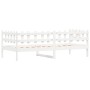 Sofá cama madera maciza de pino blanco 80x200 cm de vidaXL, Camas y somieres - Ref: Foro24-840377, Precio: 97,84 €, Descuento: %