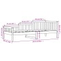 Sofá cama madera maciza de pino blanco 80x200 cm de vidaXL, Camas y somieres - Ref: Foro24-840368, Precio: 105,35 €, Descuent...