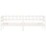 Sofá cama madera maciza de pino blanco 90x200 cm de vidaXL, Camas y somieres - Ref: Foro24-840380, Precio: 101,43 €, Descuent...