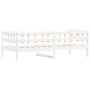Sofá cama madera maciza de pino blanco 90x200 cm de vidaXL, Camas y somieres - Ref: Foro24-840380, Precio: 101,43 €, Descuent...
