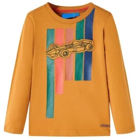 Camiseta infantil de manga larga ocre oscuro 92 de vidaXL, Camisetas para niños - Ref: Foro24-12889, Precio: 8,64 €, Descuent...