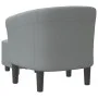 Light gray fabric armchair with stool by vidaXL, Armchairs - Ref: Foro24-356436, Price: 144,40 €, Discount: %