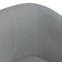 Sillón con taburete tela gris claro de vidaXL, Sillones - Ref: Foro24-356436, Precio: 146,69 €, Descuento: %