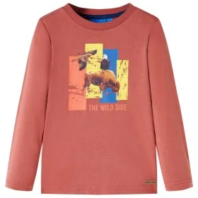 Camiseta infantil de manga larga color henna 140 de vidaXL, Camisetas para niños - Ref: Foro24-12998, Precio: 8,30 €, Descuen...
