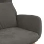 Sillón de relax de terciopelo gris oscuro de vidaXL, Sillones - Ref: Foro24-341352, Precio: 119,67 €, Descuento: %