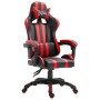 Silla de gaming de cuero sintético rojo en Sillas gaming | Comprar online en Foru.es