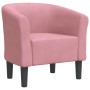 Sillón de terciopelo rosa de vidaXL, Sillones - Ref: Foro24-356446, Precio: 188,08 €, Descuento: %