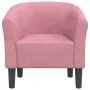 Sillón de terciopelo rosa de vidaXL, Sillones - Ref: Foro24-356446, Precio: 173,39 €, Descuento: %