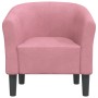 Sillón de terciopelo rosa de vidaXL, Sillones - Ref: Foro24-356446, Precio: 188,08 €, Descuento: %