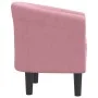 Sillón de terciopelo rosa de vidaXL, Sillones - Ref: Foro24-356446, Precio: 173,39 €, Descuento: %