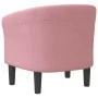 Sillón de terciopelo rosa de vidaXL, Sillones - Ref: Foro24-356446, Precio: 173,39 €, Descuento: %