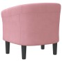 Sillón de terciopelo rosa de vidaXL, Sillones - Ref: Foro24-356446, Precio: 188,08 €, Descuento: %