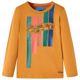 Camiseta infantil de manga larga ocre oscuro 140 de vidaXL, Camisetas para niños - Ref: Foro24-12893, Precio: 9,61 €, Descuen...