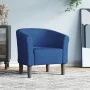 Sillón de tela azul de vidaXL, Sillones - Ref: Foro24-356431, Precio: 175,78 €, Descuento: %