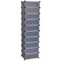 Zapatero apilable con 10 compartimentos negro de vidaXL, Zapateros y organizadores de calzado - Ref: Foro24-244920, Precio: 5...