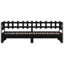 Sofá cama extraíble madera maciza de pino negro 2x(80x200) cm de vidaXL, Camas y somieres - Ref: Foro24-840387, Precio: 141,2...