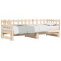 Sofá cama extraíble madera maciza de pino 2x(80x200) cm de vidaXL, Camas y somieres - Ref: Foro24-840385, Precio: 138,73 €, D...