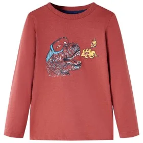 Camiseta infantil de manga larga rojo tostado 104 de vidaXL, Camisetas para niños - Ref: Foro24-13455, Precio: 7,99 €, Descue...