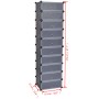 Zapatero apilable con 10 compartimentos negro de vidaXL, Zapateros y organizadores de calzado - Ref: Foro24-244920, Precio: 5...