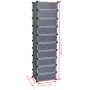 Zapatero apilable con 10 compartimentos negro de vidaXL, Zapateros y organizadores de calzado - Ref: Foro24-244920, Precio: 5...