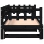 Sofá cama extraíble madera maciza de pino negro 2x(90x190) cm de vidaXL, Camas y somieres - Ref: Foro24-840393, Precio: 194,7...