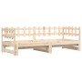 Sofá cama extraíble madera maciza de pino 2x(90x190) cm de vidaXL, Camas y somieres - Ref: Foro24-840391, Precio: 141,24 €, D...