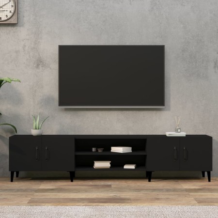 Mueble de TV madera contrachapada negro 180x31,5x40 cm de vidaXL, Muebles TV - Ref: Foro24-816265, Precio: 136,22 €, Descuent...