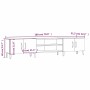 Mueble de TV madera contrachapada negro 180x31,5x40 cm de vidaXL, Muebles TV - Ref: Foro24-816265, Precio: 136,22 €, Descuent...
