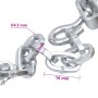 Cadenas de nieve para SUV 4x4 2 unidades 16 mm tamaño 460 de vidaXL, Accesorios para neumáticos de vehículos motorizados - Re...