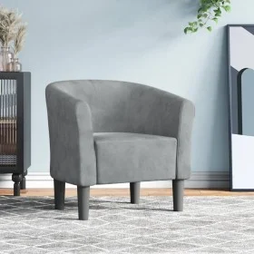 Dunkelgraues Samtsofa von vidaXL, Sessel - Ref: Foro24-356442, Preis: 158,62 €, Rabatt: %