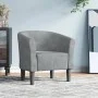 Sillón de terciopelo gris oscuro de vidaXL, Sillones - Ref: Foro24-356442, Precio: 158,62 €, Descuento: %