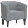 Sillón de terciopelo gris oscuro de vidaXL, Sillones - Ref: Foro24-356442, Precio: 158,62 €, Descuento: %