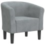 Sillón de terciopelo gris oscuro de vidaXL, Sillones - Ref: Foro24-356442, Precio: 162,56 €, Descuento: %