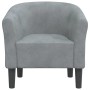 Sillón de terciopelo gris oscuro de vidaXL, Sillones - Ref: Foro24-356442, Precio: 162,56 €, Descuento: %