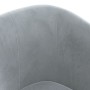 Sillón de terciopelo gris oscuro de vidaXL, Sillones - Ref: Foro24-356442, Precio: 162,56 €, Descuento: %