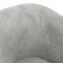 Sillón con taburete terciopelo gris claro de vidaXL, Sillones - Ref: Foro24-356449, Precio: 149,76 €, Descuento: %
