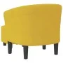 Sillón con taburete terciopelo amarillo de vidaXL, Sillones - Ref: Foro24-356456, Precio: 162,42 €, Descuento: %