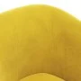 Sillón con taburete terciopelo amarillo de vidaXL, Sillones - Ref: Foro24-356456, Precio: 162,42 €, Descuento: %